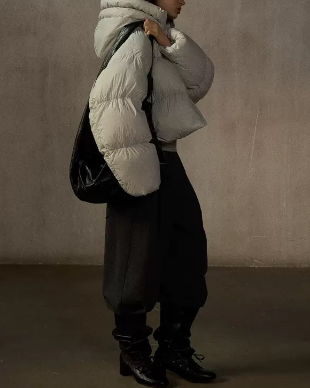 フーディーショートソフトダウンコート 10235