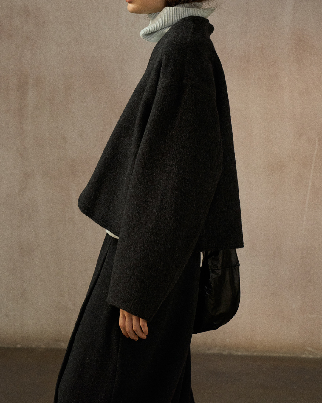 ノーカラーショートジャケット 10245