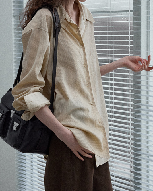 スタンダードカラーストライプシャツ 10061