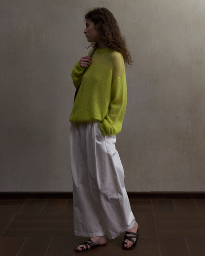 スクラップアンドビルドパッチワークニット 10546