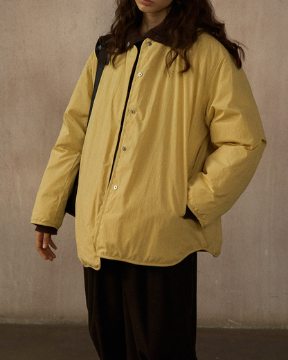 バイカラーリバーシブルダウンコート 10244