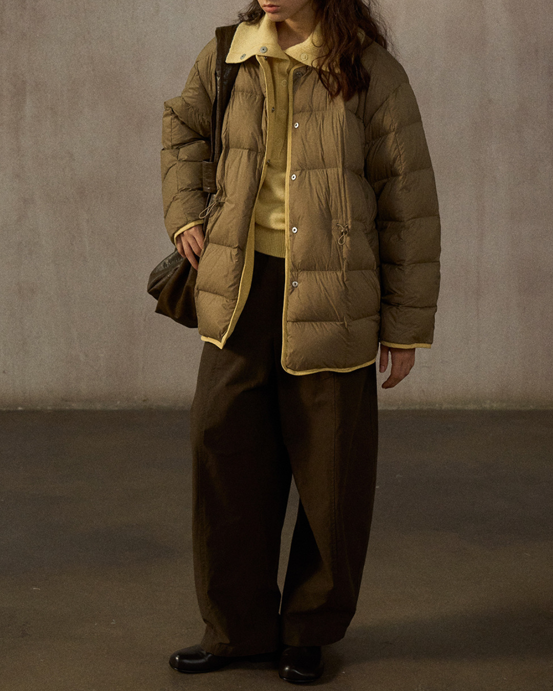 バイカラーリバーシブルダウンコート 10244