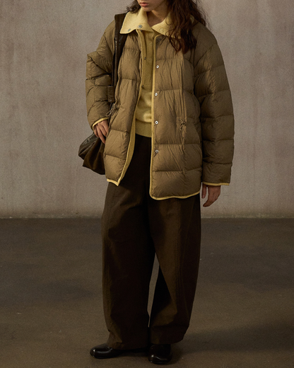 バイカラーリバーシブルダウンコート 10244