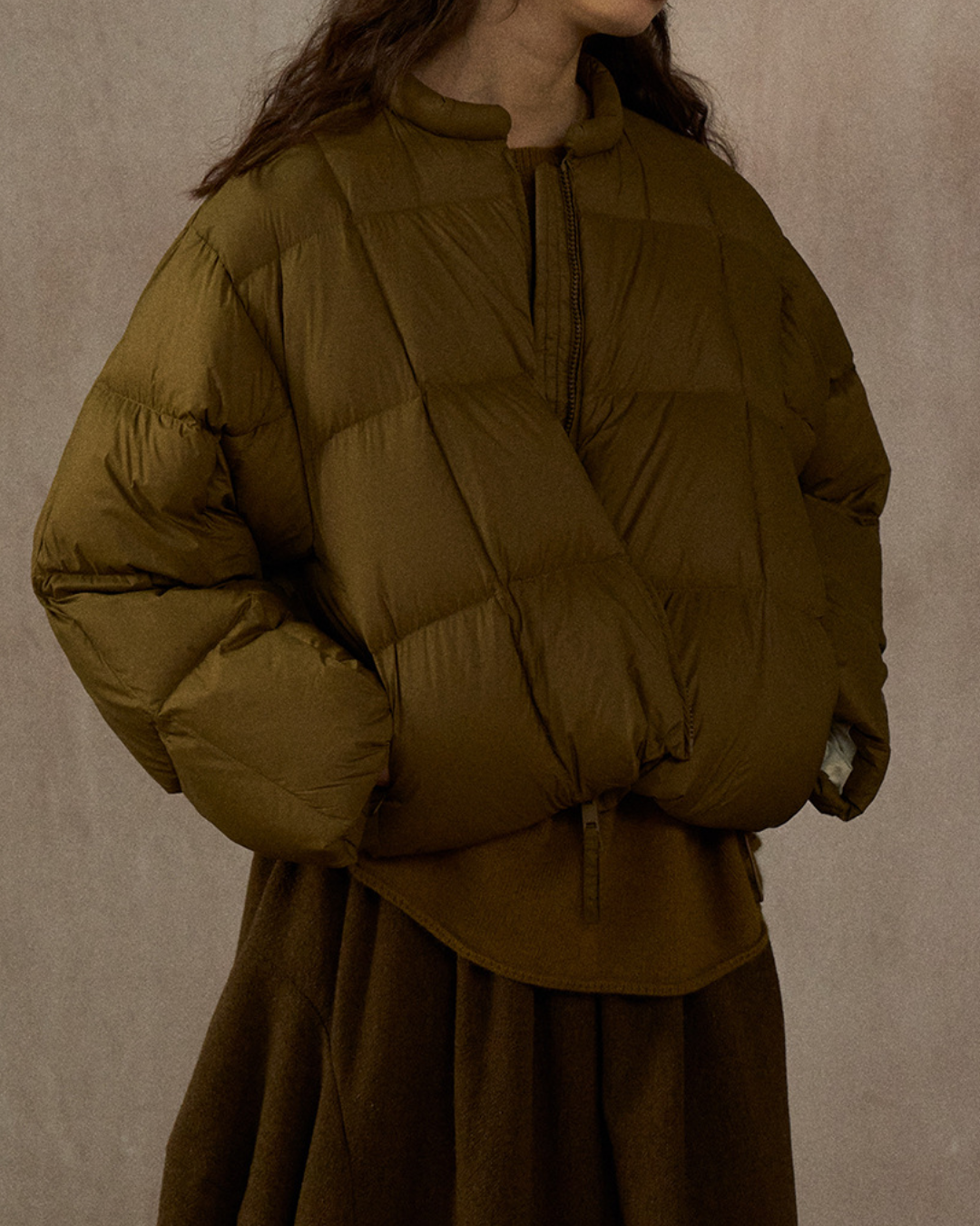 クルーネックショートコート 10274