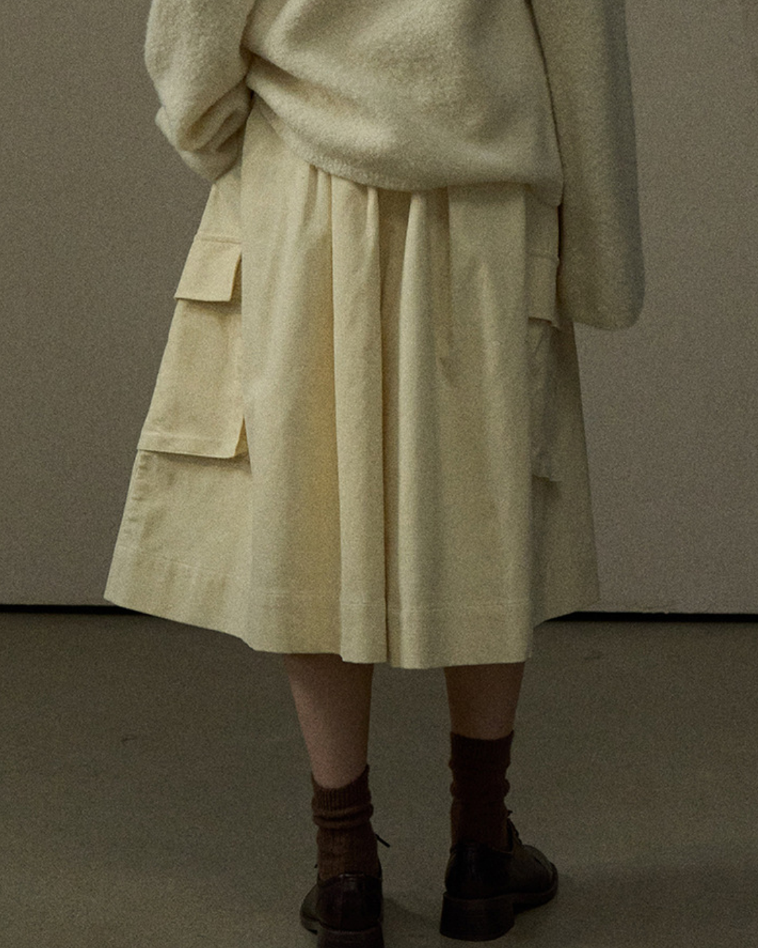 コーデュロイフレアカーゴスカート 10295