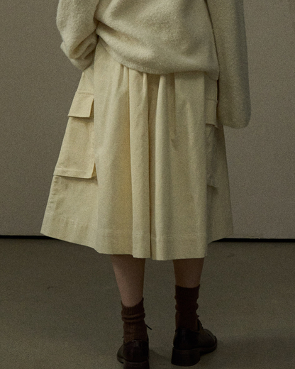 コーデュロイフレアカーゴスカート 10295