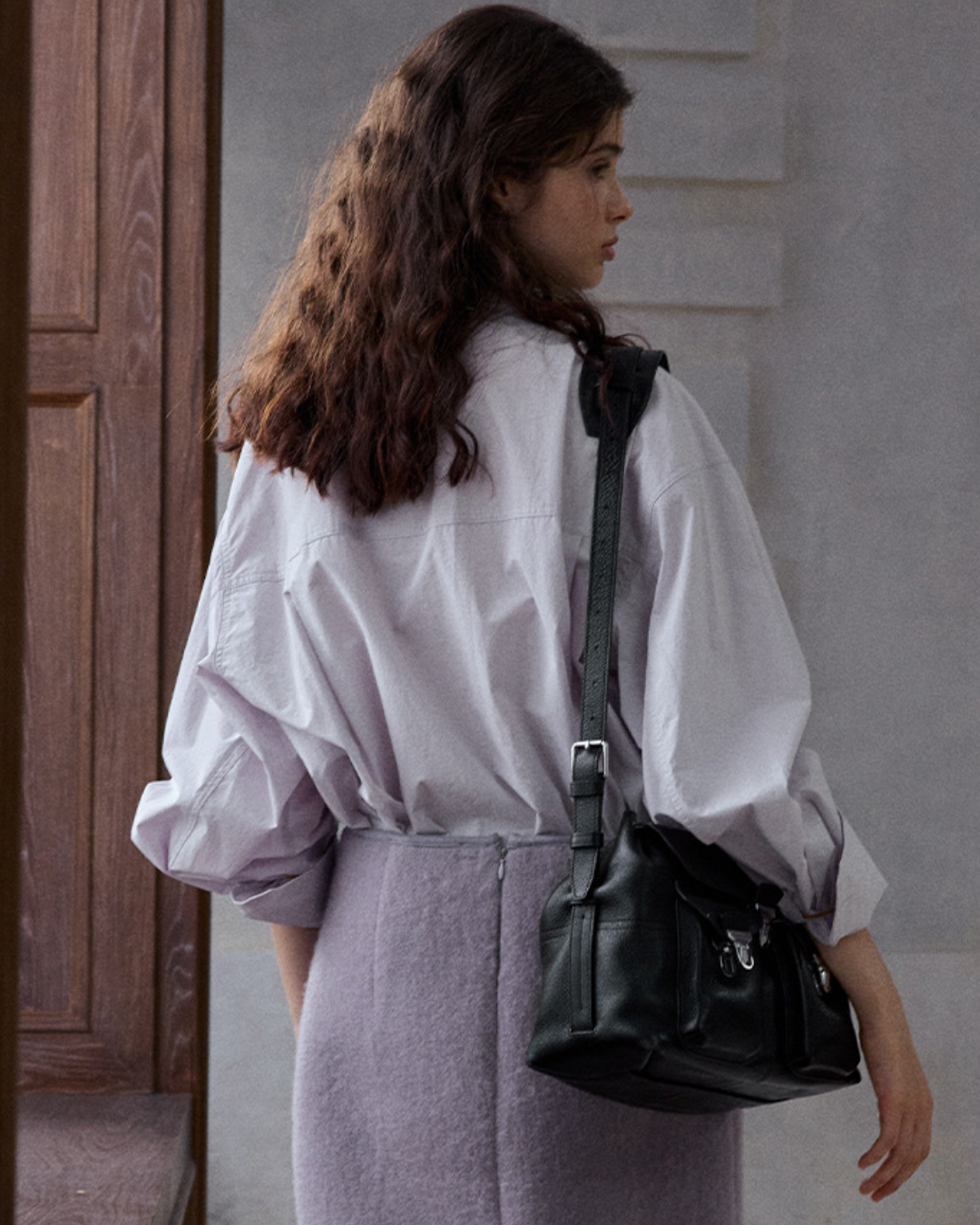 スタンダードカラーオーバーサイズウオッシュドシャツ 10327