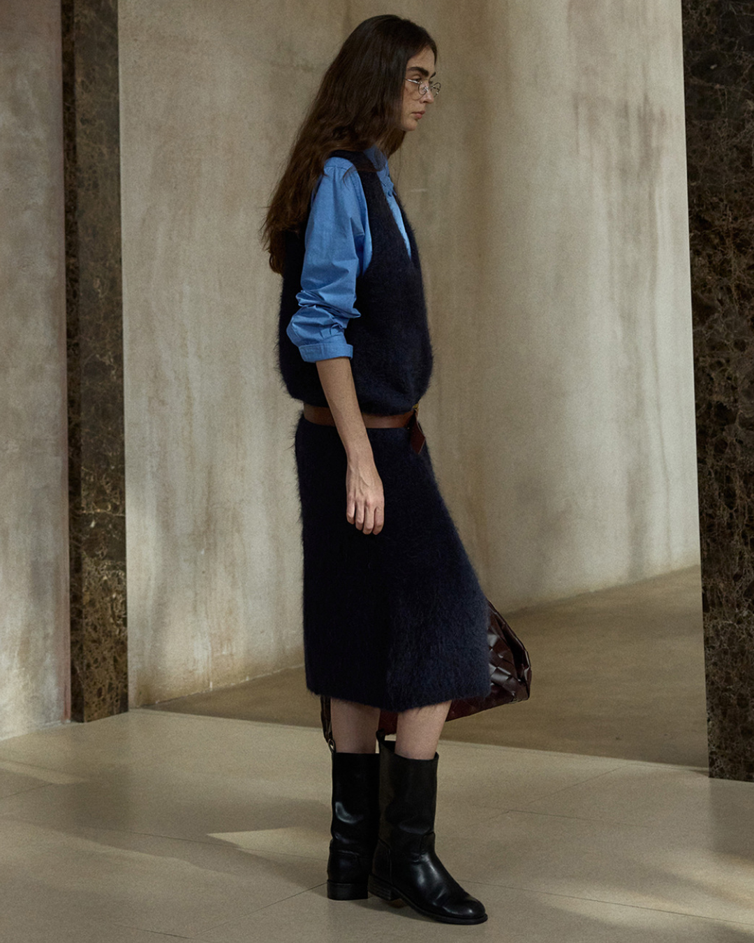 クリーンラインVネックワンピ 10403