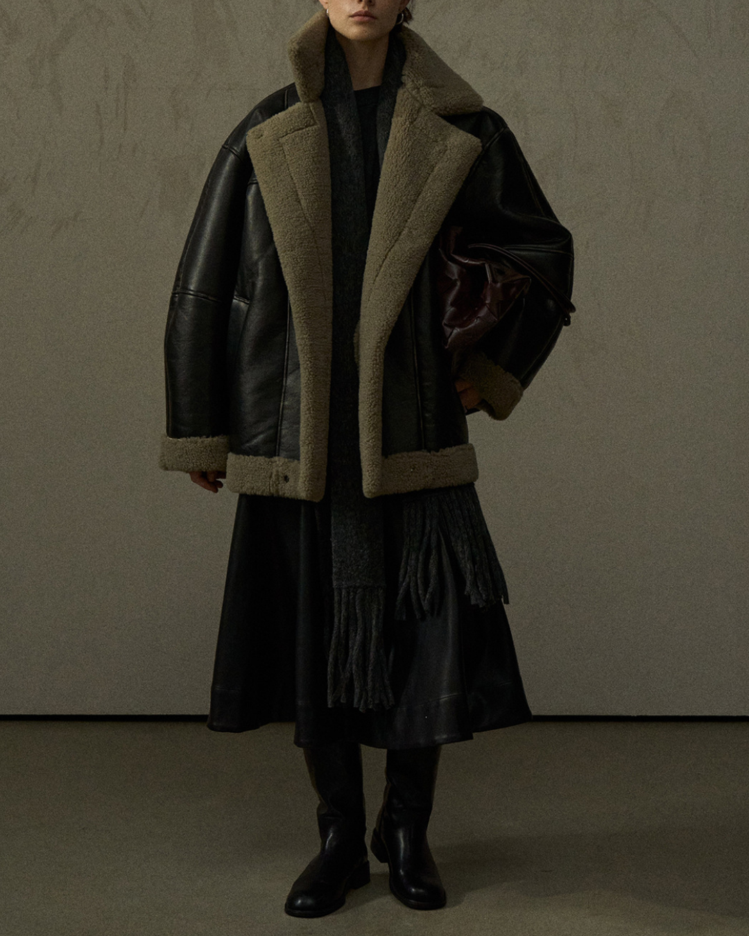 ビッグカラーボアオーバージャケット 10289