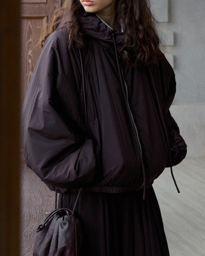 ミディフーディーカジュアルジャケット 10194