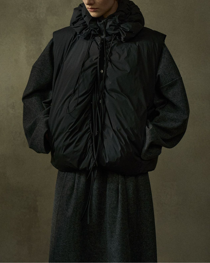 ドローコードミディダウンベスト 10227