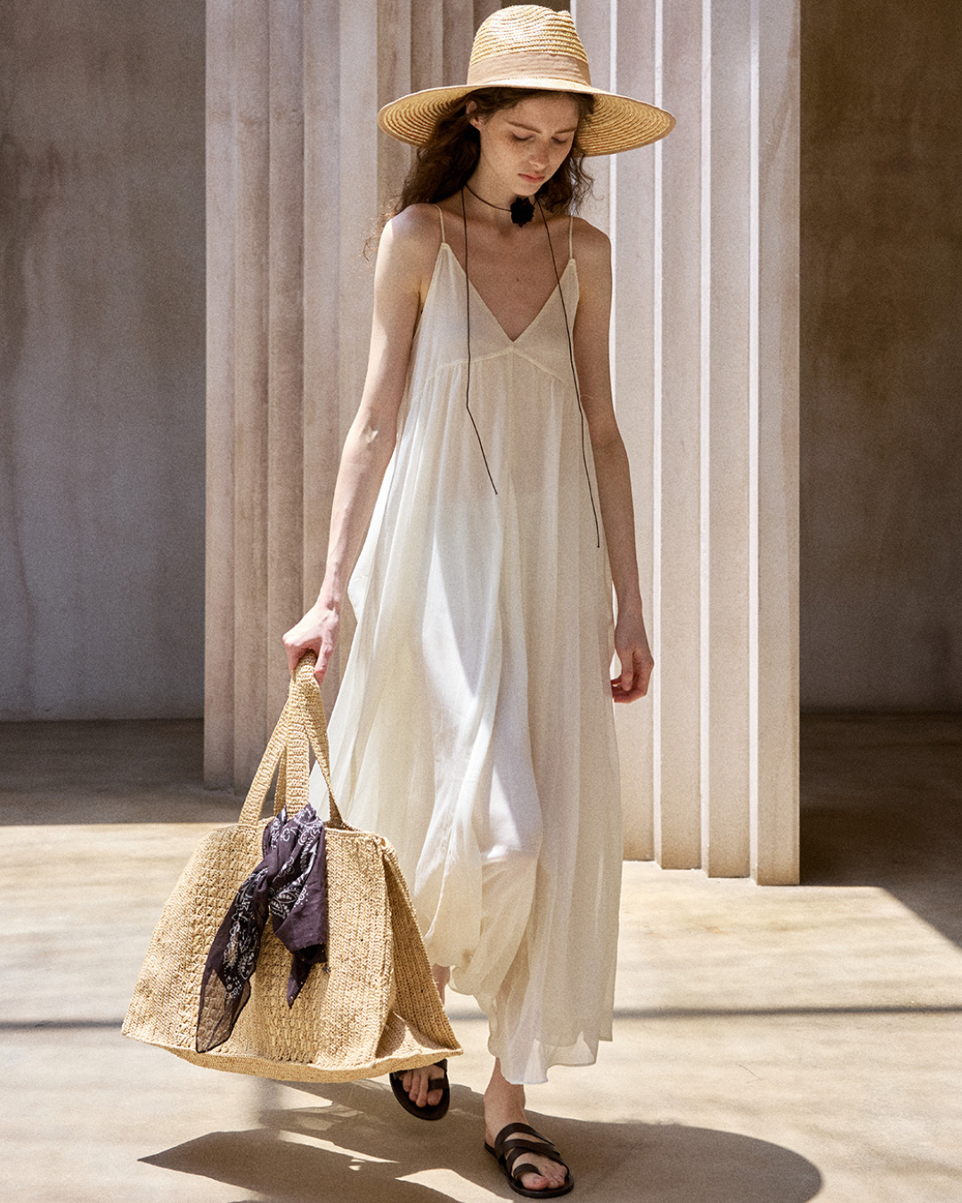 シアーレイヤードサスペンドワンピース 10518