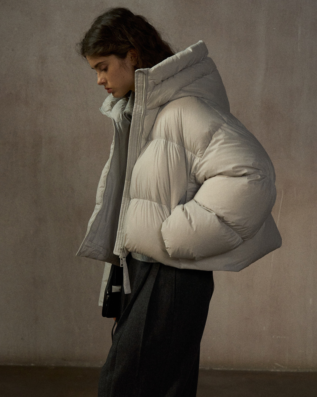 ショートフーディーダウンコート 10254