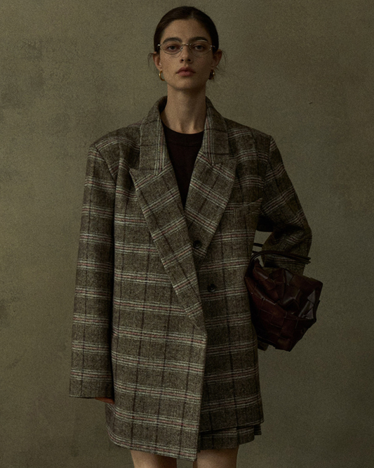 ディムトーンチェックジャケット 10436