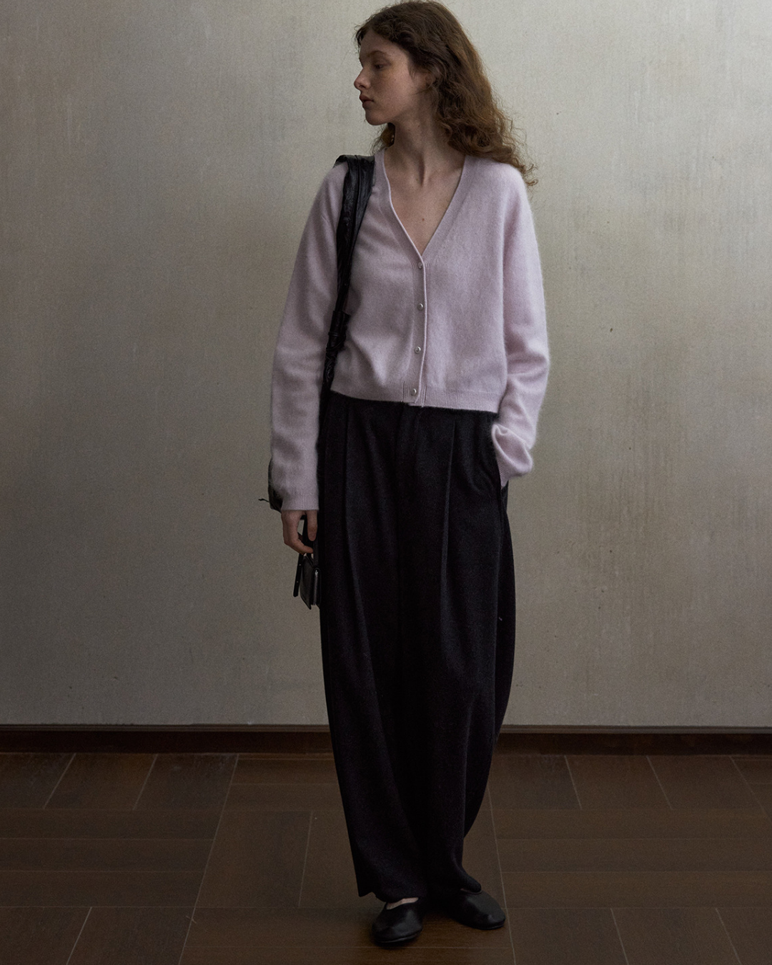 シャープショートニットカーディガン 10497