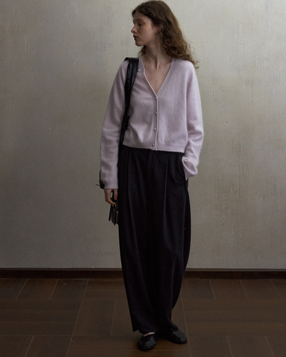 シャープショートニットカーディガン 10497