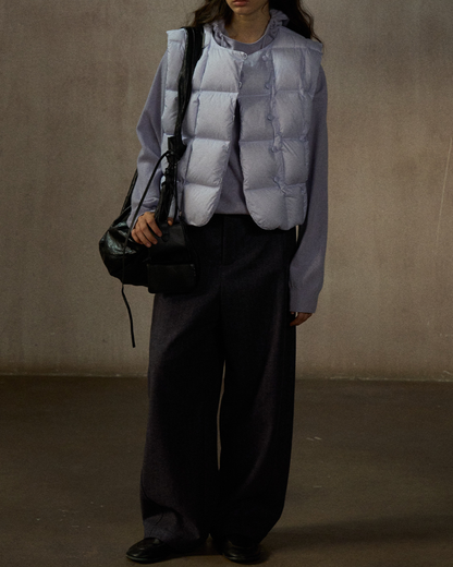 ダウンジャケットショートベスト 10239