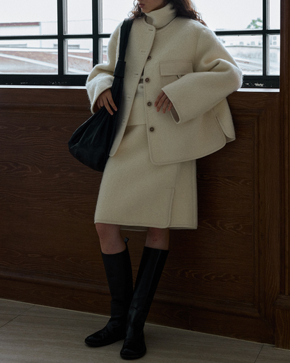 ハイウエストサイドスリットストレートスカート 10232