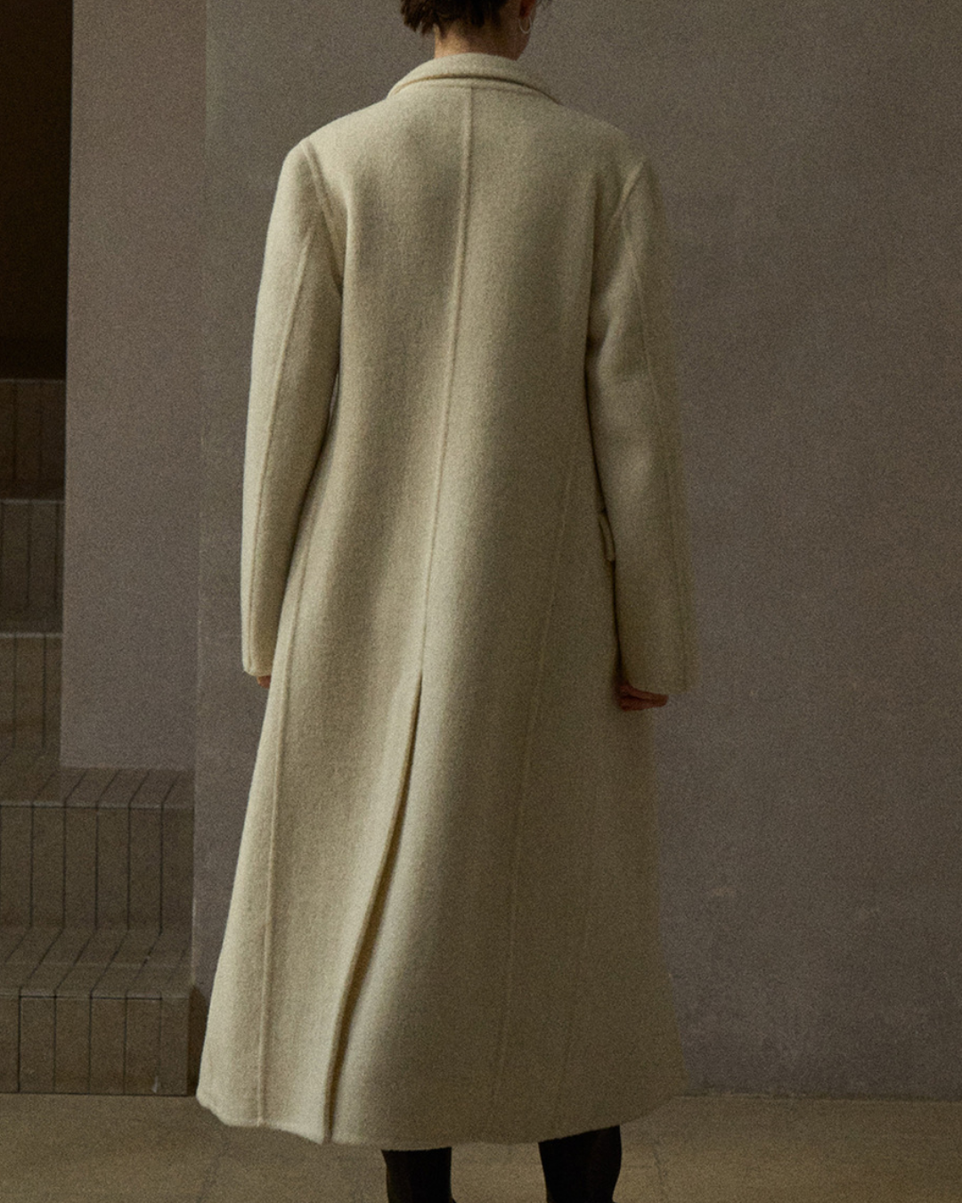 ダブルブレストロングコート 10285