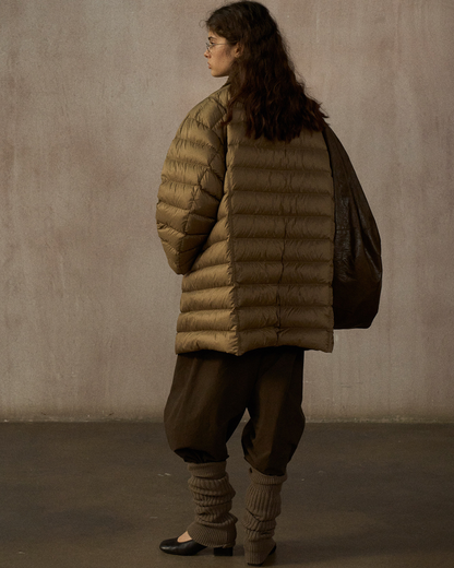 キルティングダウンミディコート 10252