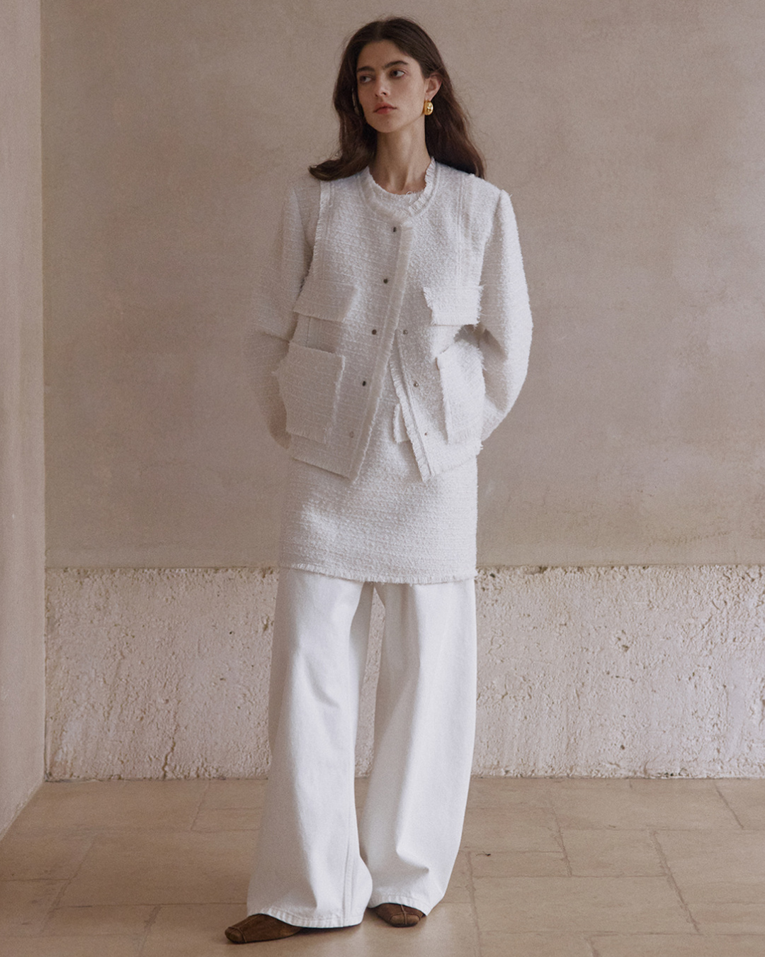 モードフリンジツイードジャケット 10413