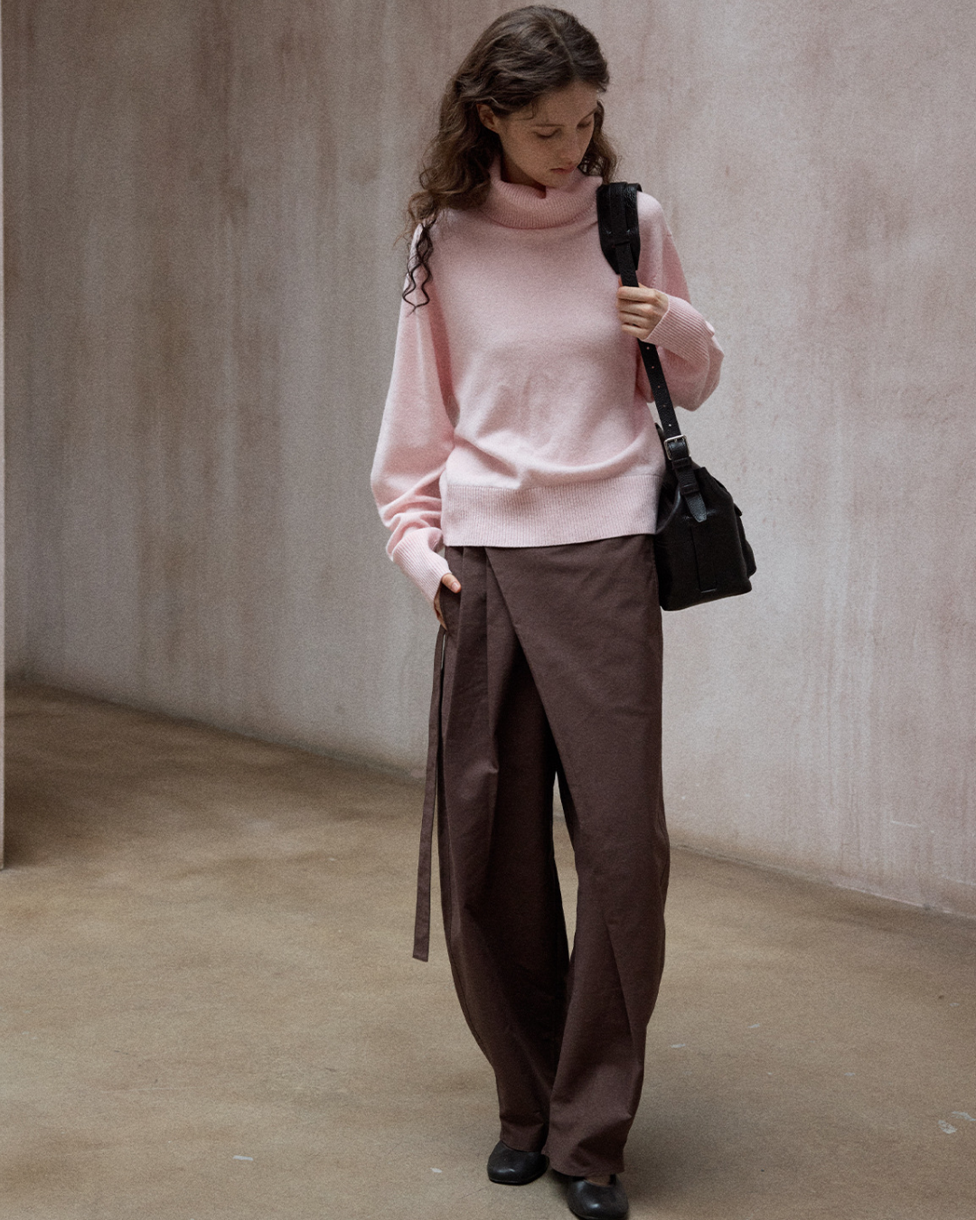 タートルネックウォームトーンニットプルオーバー 10138