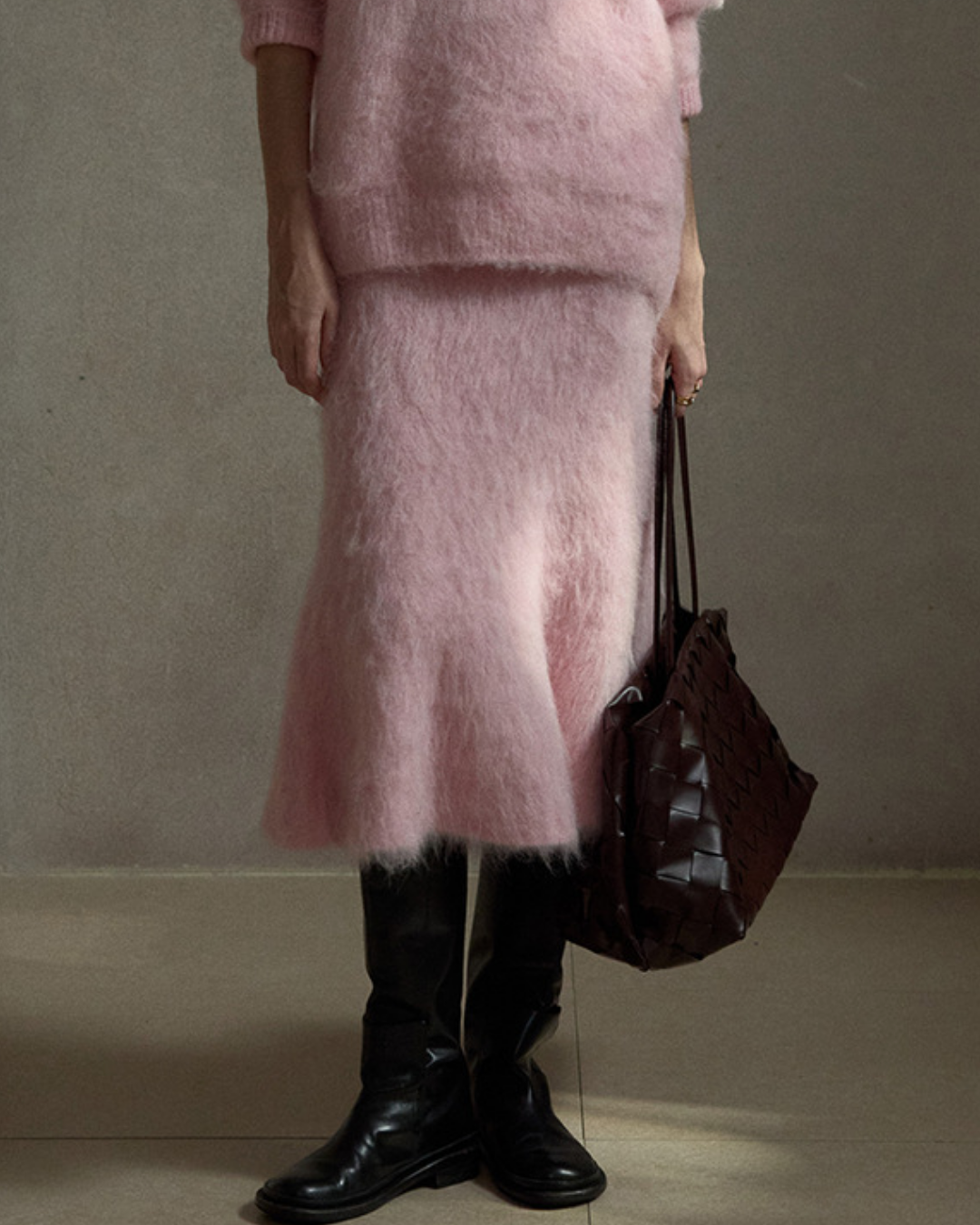 アシンメトリーフィッシュニットスカート 10402