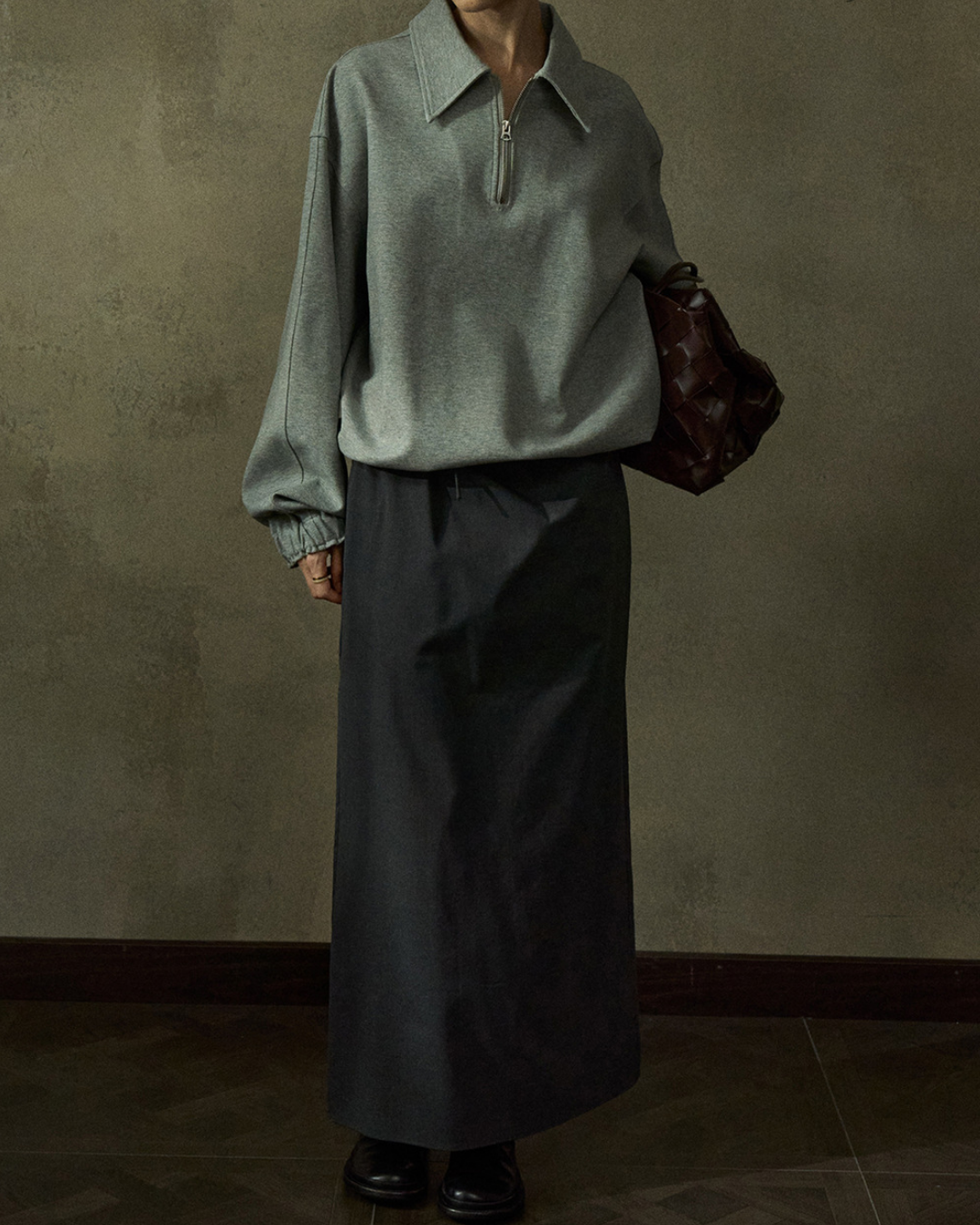 バックスリットドロストスカート 10220