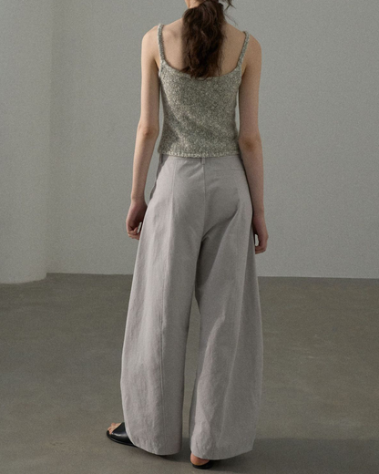 ハイウエストタックカジュアルパンツ 10229