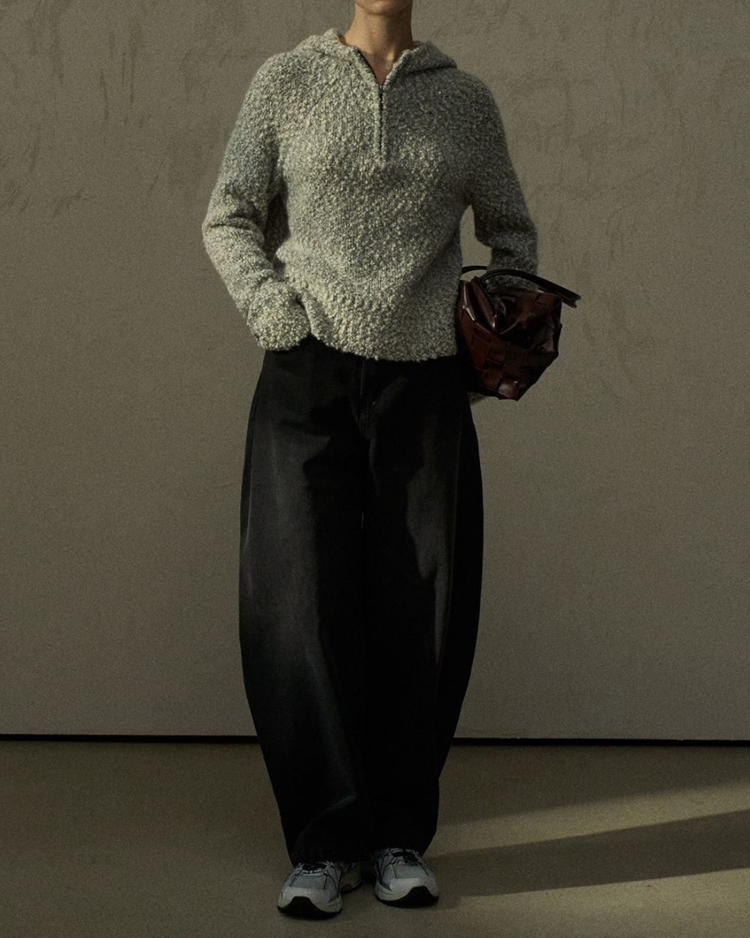 ハーフジッパーフーディープルオーバー 10278