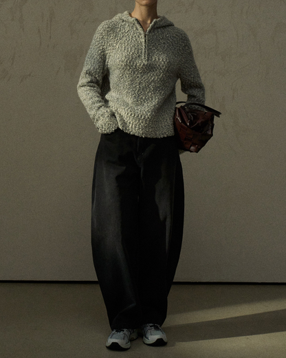 ハーフジッパーフーディープルオーバー 10278