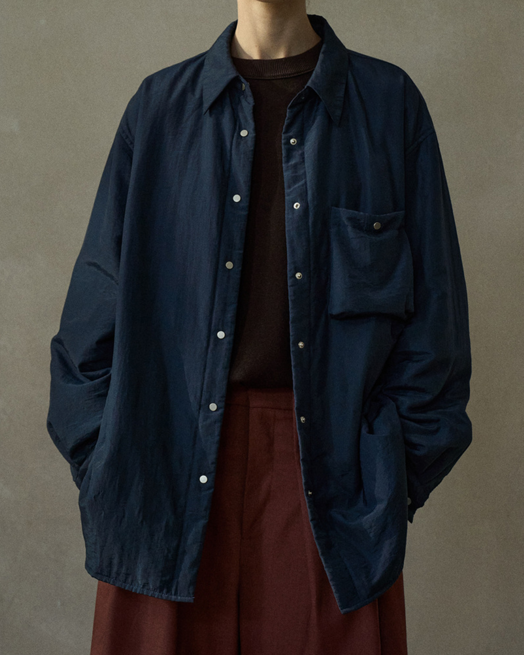 キルティングポケットオーバーシャツ 10202