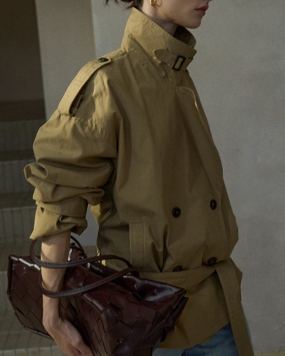 ダブルブレストミディジャケット 10221