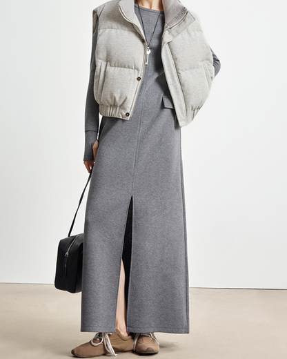 シームラインロングスリムワンピース 10330