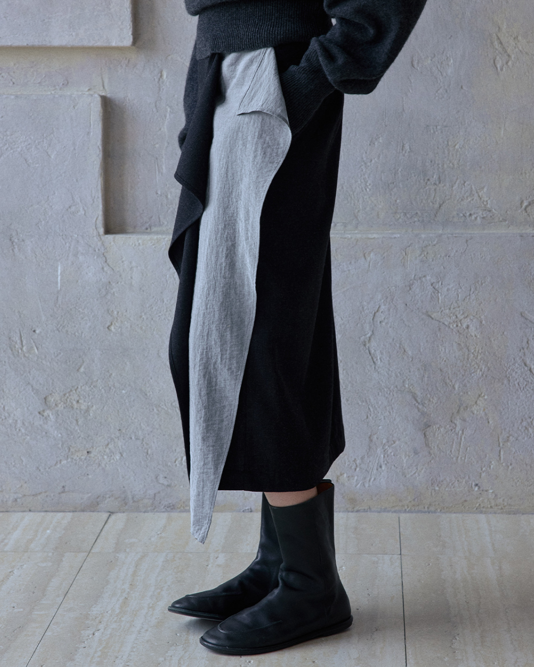 イレギュラーラップロングスカート 10184