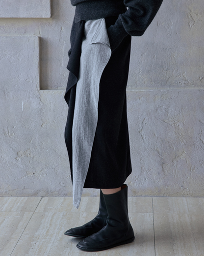 イレギュラーラップロングスカート 10184