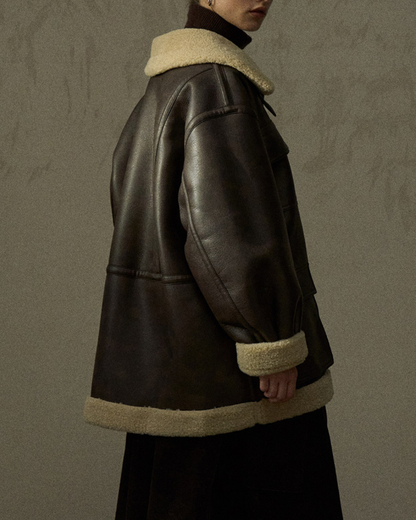 スタンドカラーストラップミディジャケット 10288