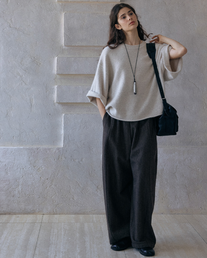 ハイウエストカーブシミターパンツ 10145