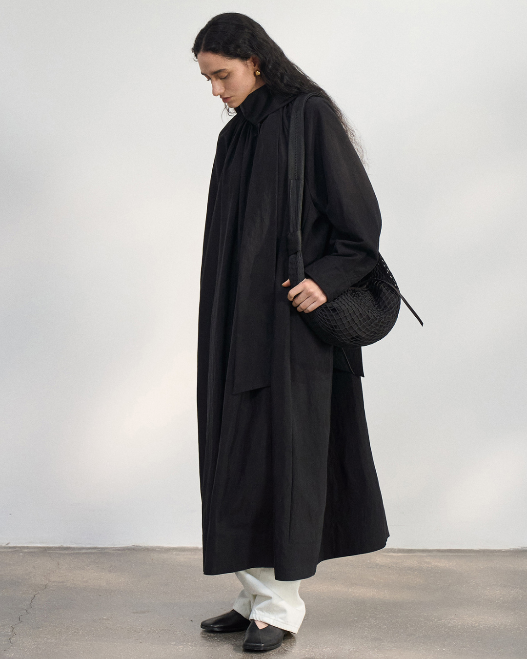 サイレントスカーフロングワンピース 10429