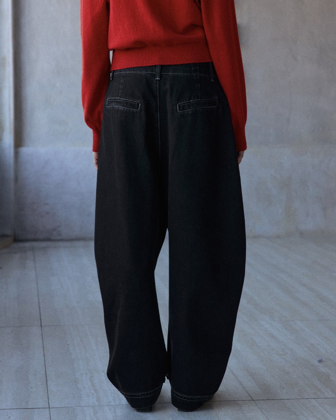 タックカーブデニムパンツ 10141