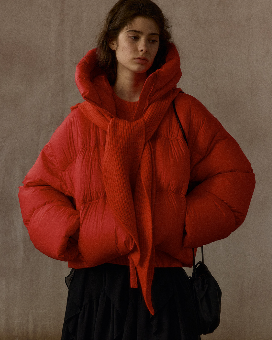 フーディーニットマフラー 10307