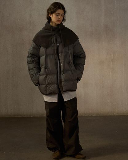 バイカラーリバーシブルダウンコート 10248