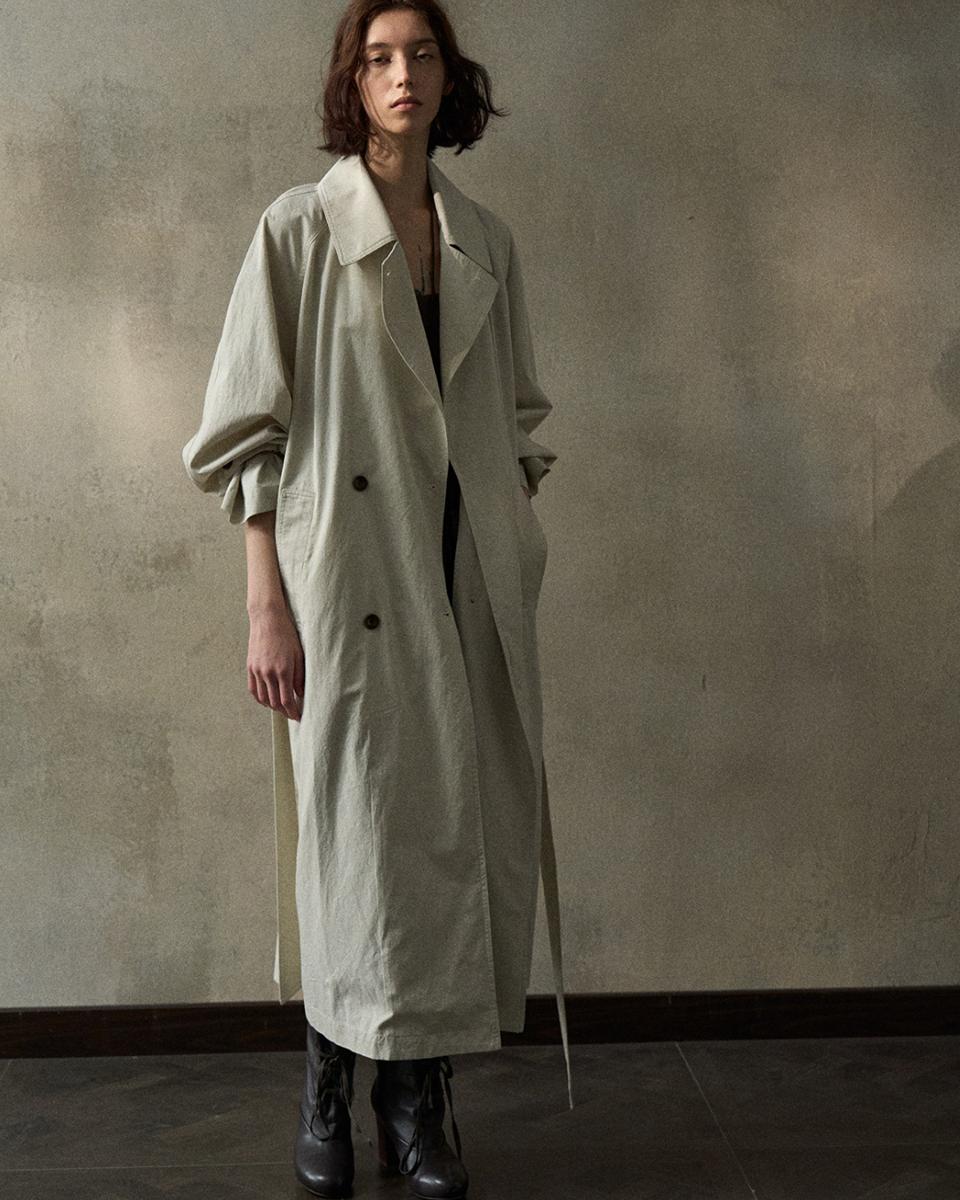 バルーンシルエットトレンチコート 10345