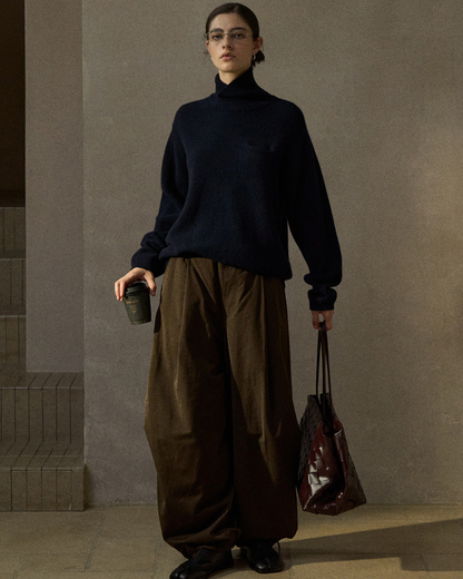 ウエストゴムワイドレッグパンツ 10302