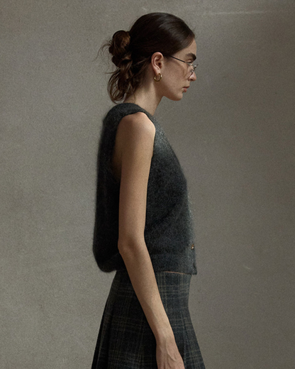 ソフトニットVネックベスト 10492