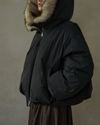 フェイクファーショートコート 10256