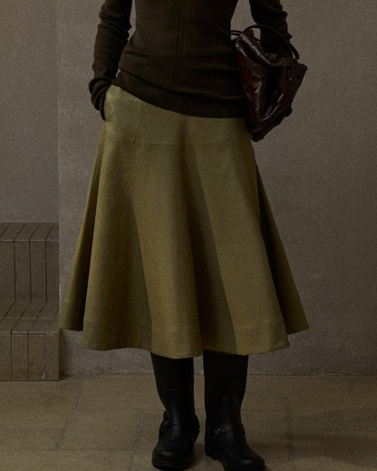 Aラインミディスカート 10299