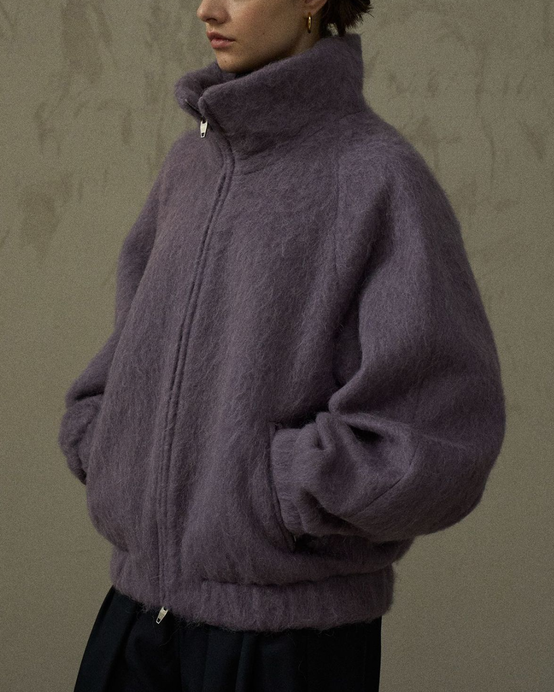 スタンドカラージッパージャケット 10263