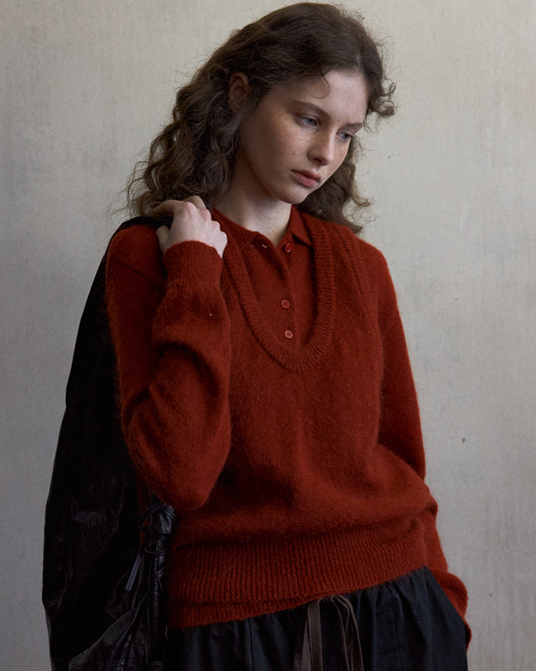 コンテンポラリーニットポロ 10500