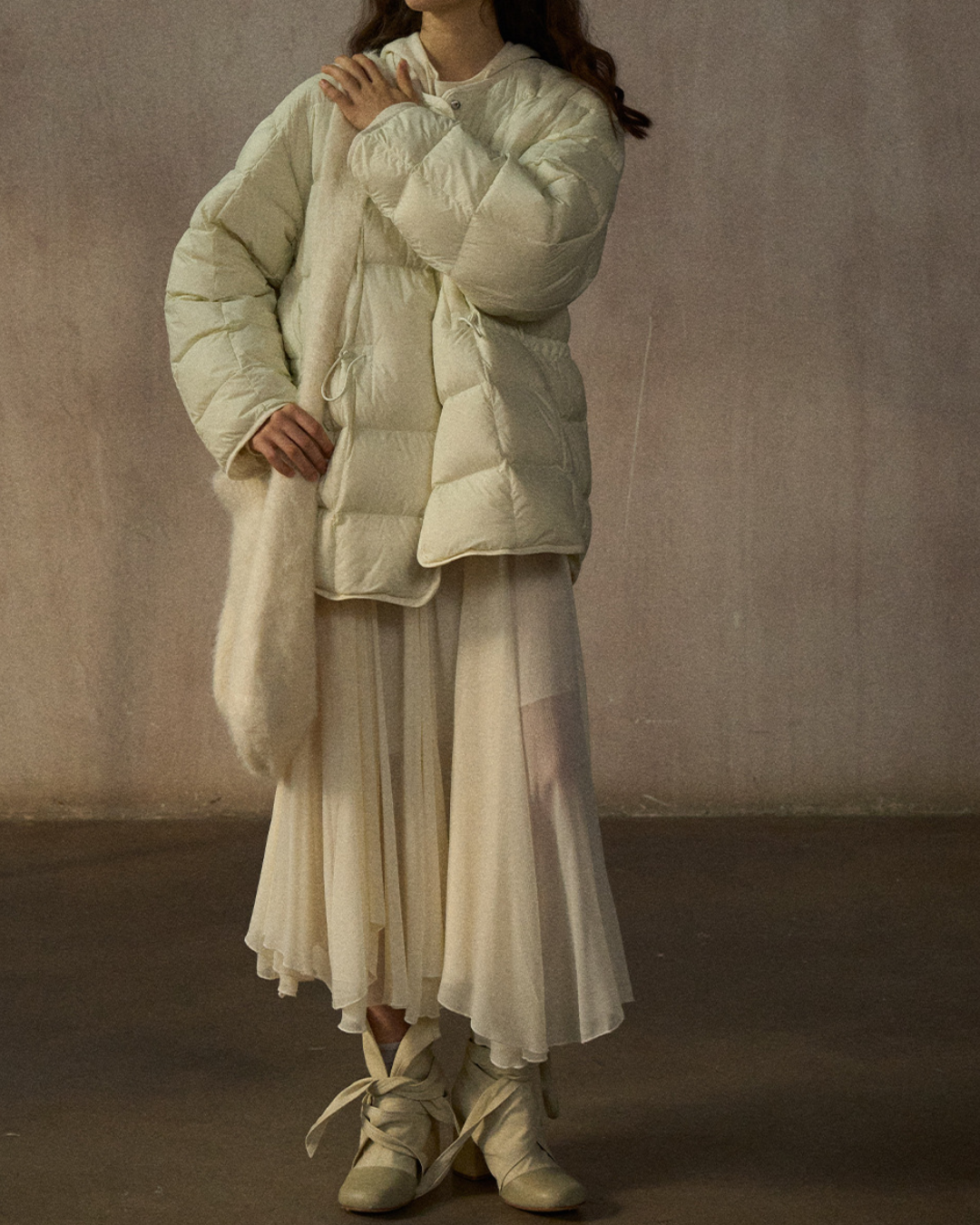 バイカラーリバーシブルダウンコート 10244